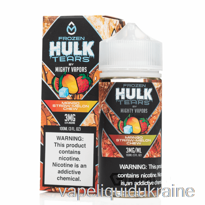 Vape Ukraine Frozen Mango Straw Melon Chew - Hulk Tears - 100mL 0mg